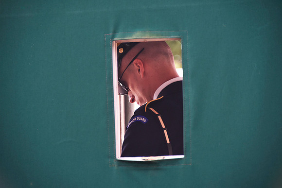 Guard in the hut