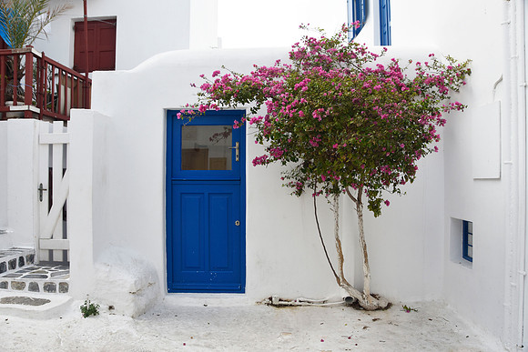 Greek door on Santorini s