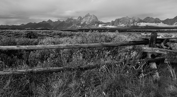 Teton rance black and white