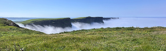 Cliffs of Mohr in fog