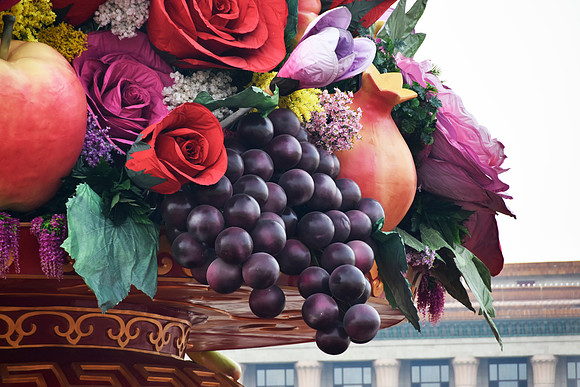 Tiananmen Square Festival Abundance Decoration Detail