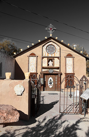 Chimayo Chapel Wires and Shadows