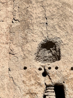 Bandelier NP Petrograph 2 and pole holes 1