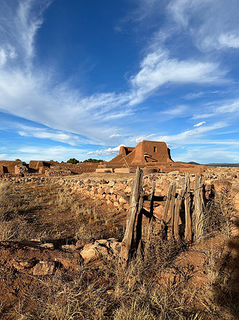 Pecos Church and fence