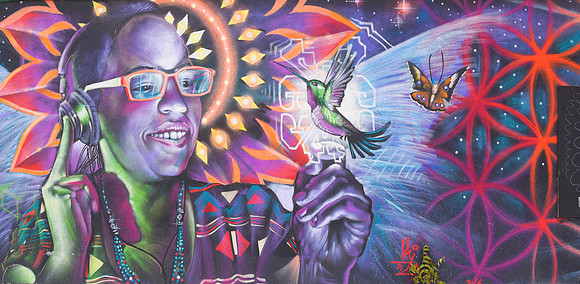 Santa Fe Mural at the Train Station