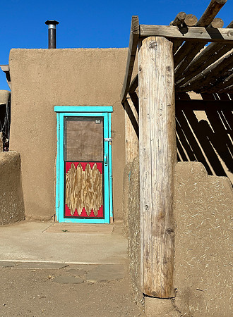 Taos Teal Door