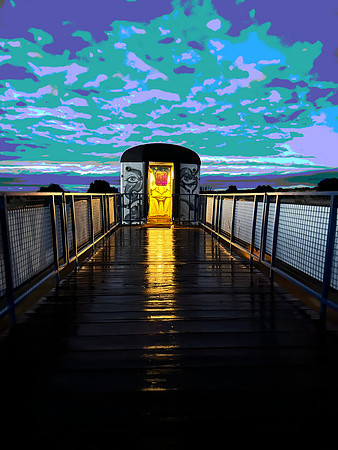 Sunset on the Train 2