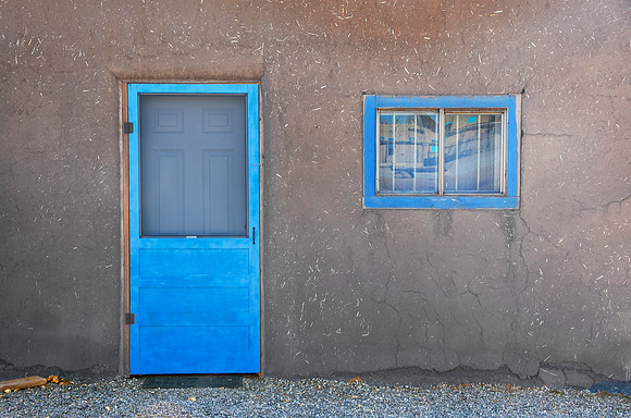 Blue door at Taos Pueblo