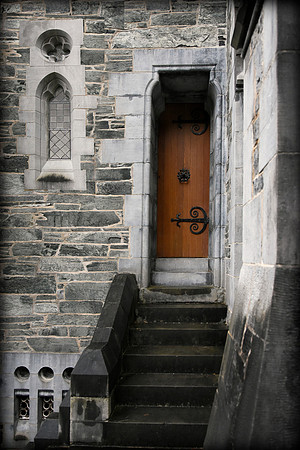 Chapel back door