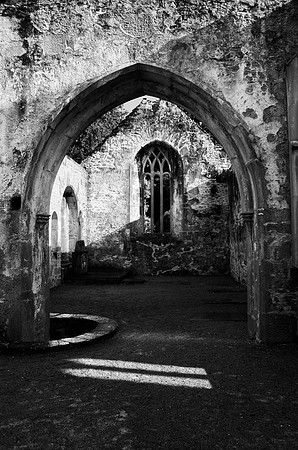 The Abbey Chapel late in the day after a rain