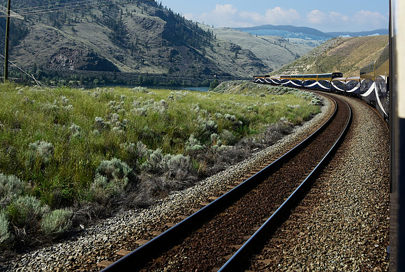 Train on a curve